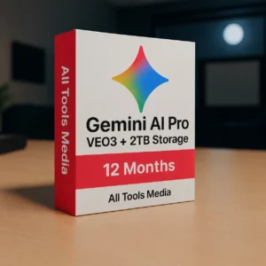 Gemini AI Pro VEO3 with 5TB Storage premium AI suite by All Tools Media